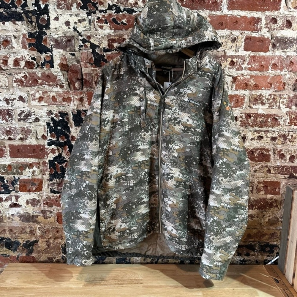 Rocky Venator Primaloft Mens Camo Hooded Hunting Jacket 2XL Woodland Camouflage